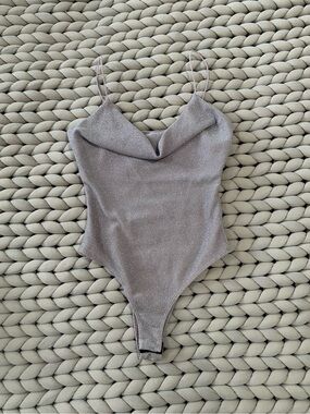 Sparkle Cowl Neck Women’s Bodysuit